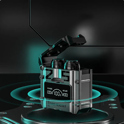 Sci-Fi Metal Capsule Gaming Headset